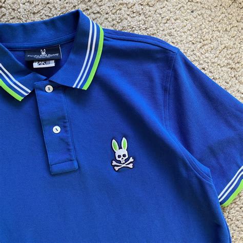 Psycho Bunny Psycho Bunny Blue/Green Polo Shirt | Grailed