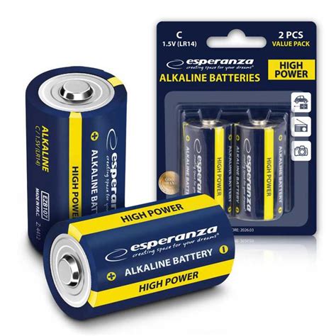 Esperanza 1.5V LR14 C Alkaline Battery - AKMobilestore