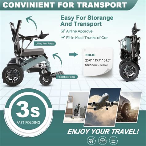 Buy Ontrip Intelligent Lightweight Foldable Electric Wheelchairs ...