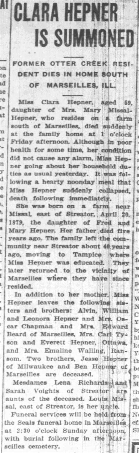 Clara Estella Hepner (1879-1939): homenaje de Find a Grave