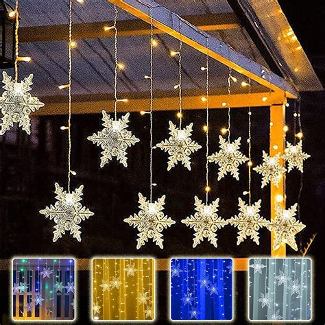 Image result for Snowflake Noel LED String Lights