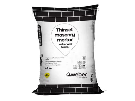 Thinset Masonry Mortar| Weber Blokfix| Saint-Gobain Weber India