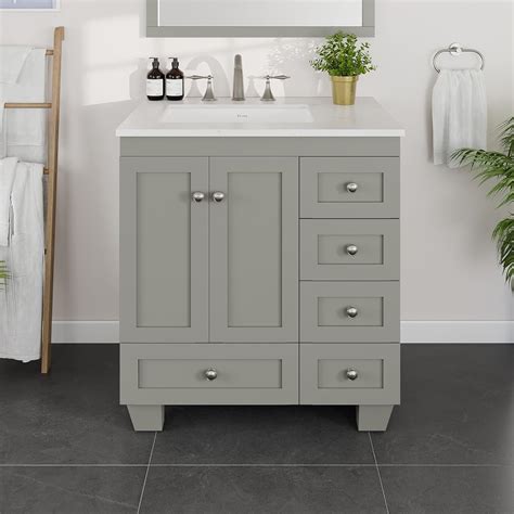Amazon.com: Eviva Acclaim 30 in. Grey Single Sink Bath Vanity with ...
