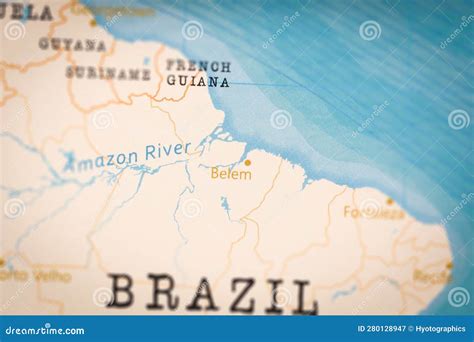 The Realistic Map of Belem. Stock Image - Image of tourism, vacation: 280128947
