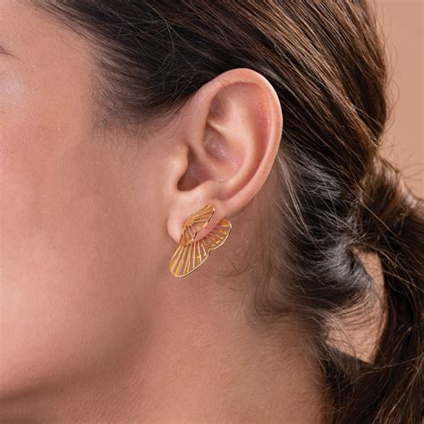 Buy Butterfly Wing Stud Earrings online- Palmonas – PALMONAS