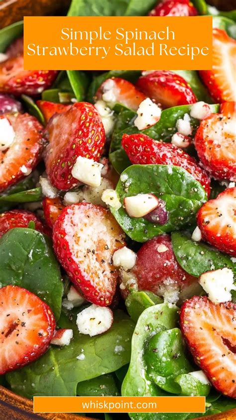 Simple Spinach Strawberry Salad Recipe – Whisk Point