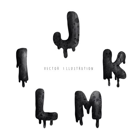 Premium Vector | Halloween dripping font alphabet vector illustration