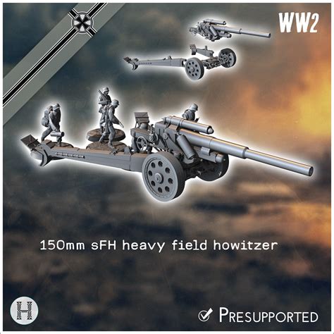 🇩🇪 German WW2 guns and howitzers pack No. 1 - Germany Eastern Western ...
