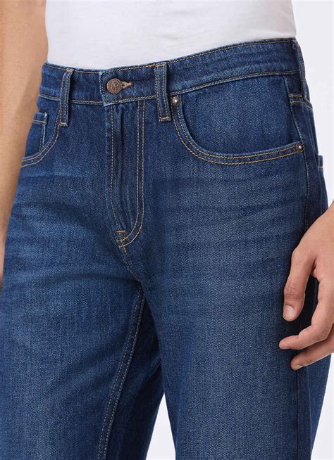 Men Blue Mid Rise Straight Fit Jeans | Pepe Jeans India