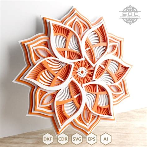 Buy Lotus Mandala DXF File/ Laser Cut File/ Wood Cutting Files/ Online ...