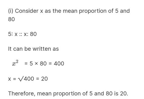 5. (a) Find the mean proportion between 5 and 12 - Brainly.in