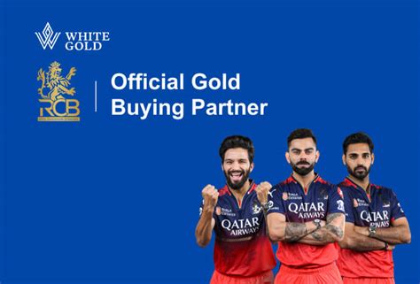Game On! White Gold Becomes an Official Gold Buying Partner of RCB This ...