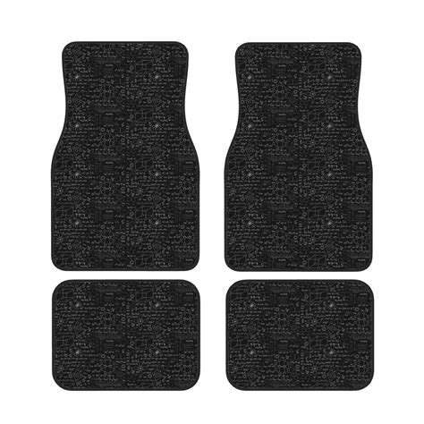 Cauagu Chemistry Formulas 3 Pattern Car Floor Mat Set of 4,Car Carpet Mats Car Mats with Anti ...