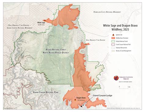 2025 Grand Canyon North Rim Fires Map | Grand Canyon Trust