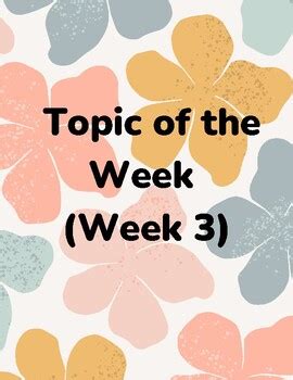 Image result for One Week Topic