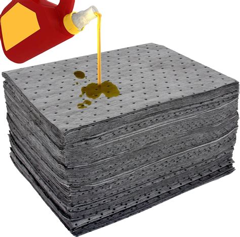 Amazon.com: CONLI 100 PCS Oil Absorbent Pads Weight Dimpled Oil ...