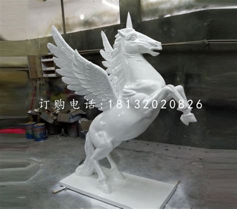 飞马雕塑，玻璃钢独角兽 - 卓景雕塑公司