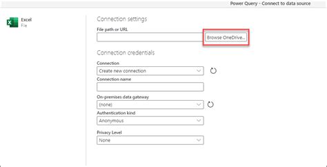 Image result for Power Query One Drive Connection