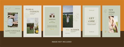 Flotral instagram story template vol2 | Premium PSD