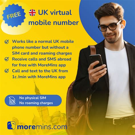 Free virtual phone number. No SIM - No Roaming. MoreMins app