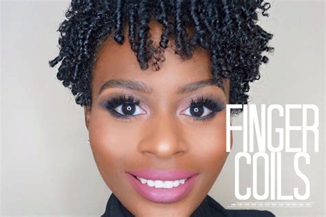 Finger Coil Out on Short Natural Hair | Natural hair twists, Coiling ...