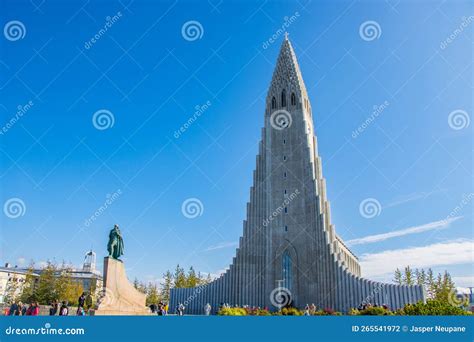 Beautiful City of Reykjavik in Iceland Hallgrimskirkja Church, European Street, Rainbow Road ...