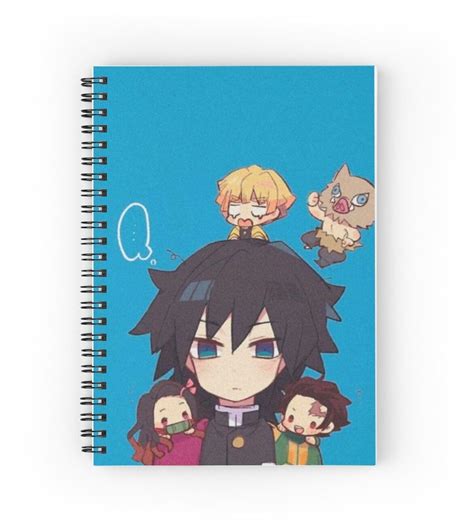 CRAFT MANIACS Demon Slayer Chibi Art A5 Sized Ruled 120 Pages Anime ...