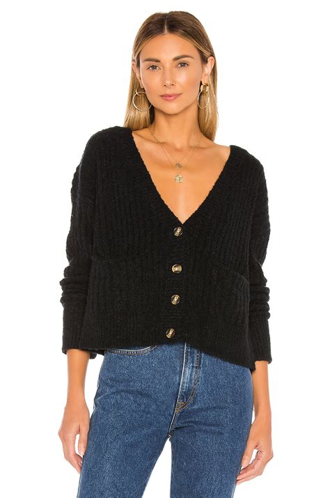 Lovers and Friends Caroline Cardigan in Black | REVOLVE