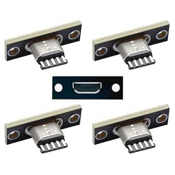 cablecc 5pcs/Set USB 2.0 Pinout DIY OEM Micro-USB 5Pin Female Type-B ...