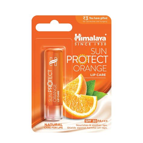 Himalaya Sun Protect Orange Lip Care - Nourishes & Soothes Lips ...