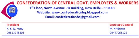 Employees of the Govt. of India Printing Press Issue - Confederation ...