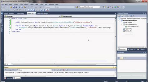 WCF Test Client 的图像结果