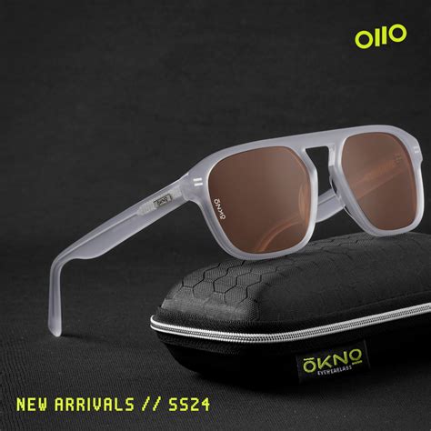 OKNO By Eyewearlabs: Rayne Grey Mist Italian Acetate Sunglasses - Shop Now!