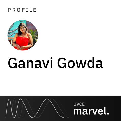 Ganavi Gowda's Profile | UVCE MARVEL