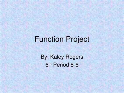 Image result for Function Programs Project