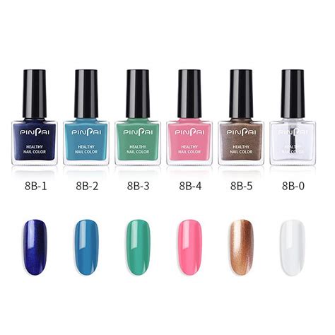 ShiningLove Quick Drying Elegant 6pcs Water-Based Peelable Non-Toxic ...