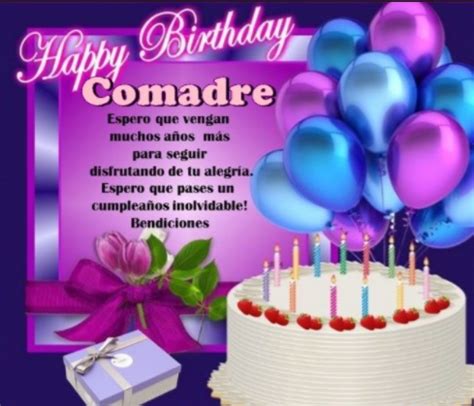 Fantasticas Tarjetas De Feliz Cumpleaños Para Una Comadre | Portal De ...