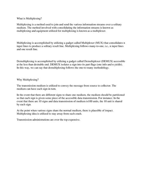 Image result for Multiplexing in Computer Networks