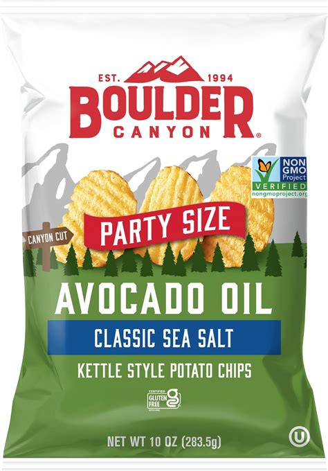 Amazon.com: BOULDER CANYON Avocado Oil Classic Sea Salt Kettle Style ...