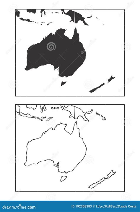 Oceania Map Outline Main Regions In Oceania, Where The Pacific Islands
