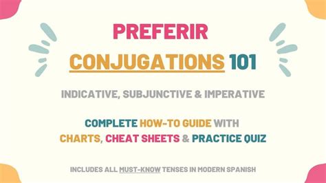 Preferir Conjugation 101: Conjugate Preferir in Spanish