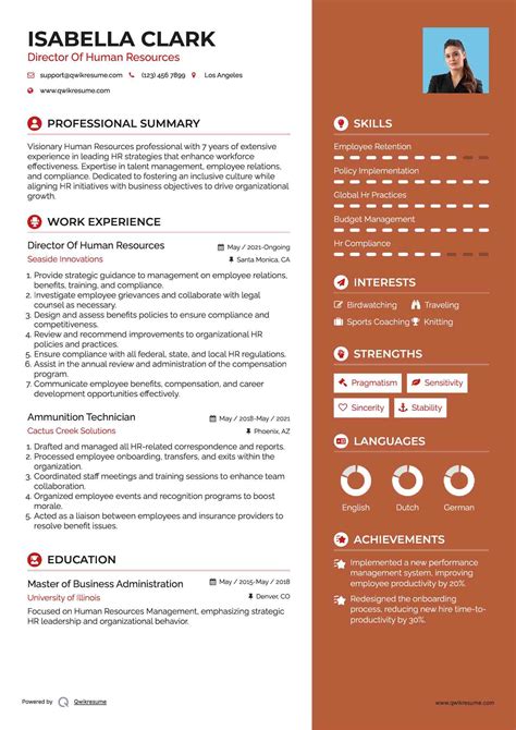 10+ Director of Human Resources Resume Samples & Templates for 2025