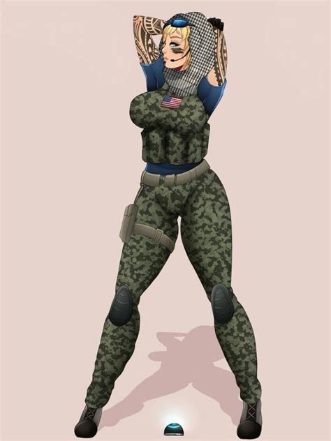 a woman dressed in green and black with tattoos on her head, arms and legs