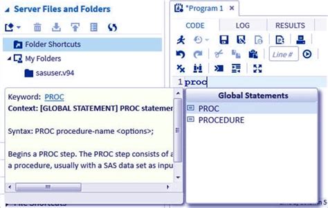 Image result for SAS Program User Interface