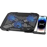 Portronics My Buddy Air Pro Laptop Cooling Pad with 6 Cooling Fans, 5 ...