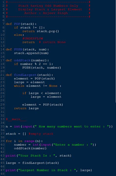 Computer Science Python Class 12 Stacks 的图像结果