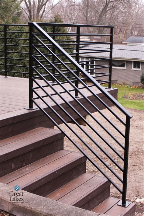 Exterior Aluminum Stair Railings Aluminum railings on steps | Aluminum ...