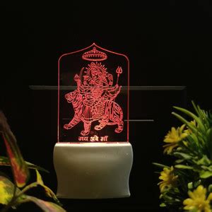 Sky Mart AMBA MATAJI Acrylic 3D Illusion RGB 7 Colour Changing LED Plug ...