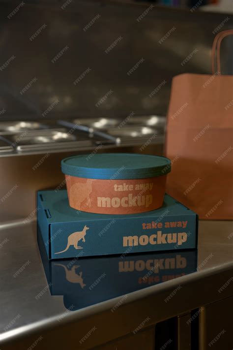 Ready meal package mockup design | Premium PSD