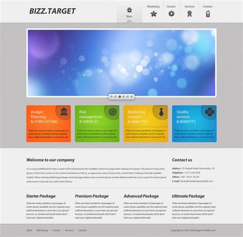 ps设计商业web页面(10) - 网页模板 - PS教程自学网